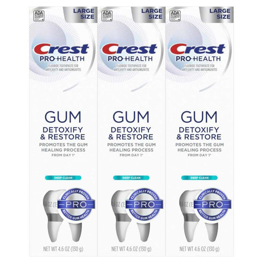 Crest Pro-Health Deep Clean Toothpaste 4.6 Oz (Pack of 3), Anticavity