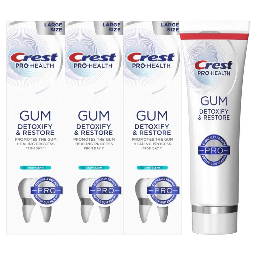 Crest Pro-Health Deep Clean Toothpaste 4.6 Oz (Pack of 3), Anticavity 
