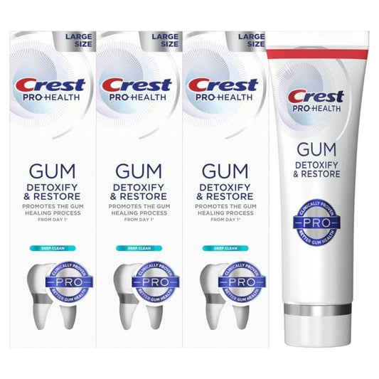 Crest Pro-Health Deep Clean Toothpaste 4.6 Oz (Pack of 3), Anticavity 